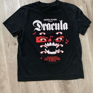 University Monsters Dracula Black T-Shirt